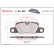 Brake Pad Set, disc brake P 65 020 Brembo, Thumbnail 3