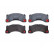 Brake Pad Set, disc brake P 65 021 Brembo