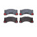 Brake Pad Set, disc brake P 65 021 Brembo, Thumbnail 3