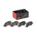 Brake pad set, disc brake P 65 041 Brembo