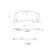 Brake pad set, disc brake P 65 049 Brembo, Thumbnail 4
