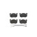 Brake Pad Set, disc brake P 68 015 Brembo, Thumbnail 3