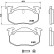 Brake Pad Set, disc brake P 68 018 Brembo, Thumbnail 3