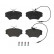 Brake Pad Set, disc brake P 68 022 Brembo