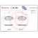 Brake Pad Set, disc brake P 68 023 Brembo, Thumbnail 3