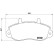 Brake Pad Set, disc brake P 68 025 Brembo, Thumbnail 3