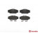 Brake Pad Set, disc brake P 68 027 Brembo, Thumbnail 2