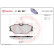 Brake Pad Set, disc brake P 68 027 Brembo, Thumbnail 3