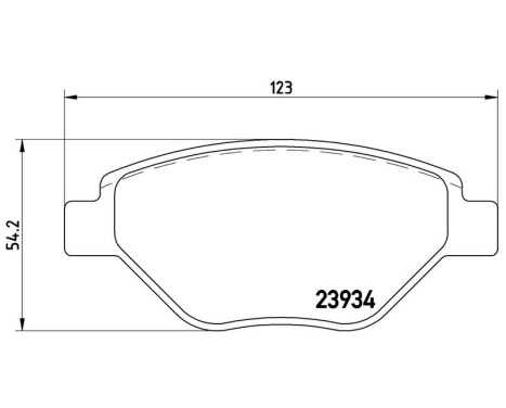 Brake Pad Set, disc brake P 68 031 Brembo, Image 3