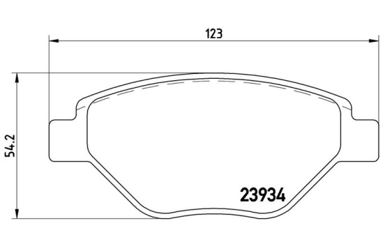 Brake Pad Set, disc brake P 68 031 Brembo, Image 3