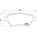 Brake Pad Set, disc brake P 68 034 Brembo, Thumbnail 2