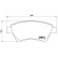 Brake Pad Set, disc brake P 68 034 Brembo, Thumbnail 3