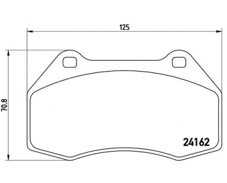 Brake Pad Set, disc brake P 68 036 Brembo, Image 2