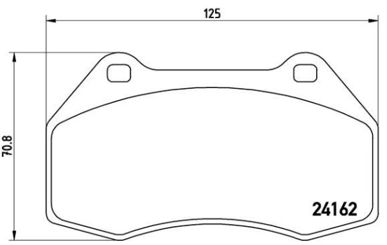 Brake Pad Set, disc brake P 68 036 Brembo, Image 2