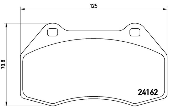 Brake Pad Set, disc brake P 68 036 Brembo, Image 3