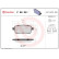 Brake Pad Set, disc brake P 68 041 Brembo, Thumbnail 3