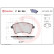Brake Pad Set, disc brake P 68 044 Brembo, Thumbnail 3