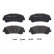 Brake Pad Set, disc brake P 68 067 Brembo