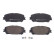 Brake Pad Set, disc brake P 68 071 Brembo