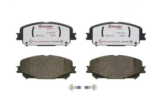 Brake pad set, disc brake P 68 071X Brembo, Image 4