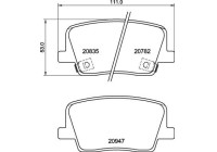 Brake Pad Set, disc brake P 77 003 Brembo