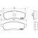 Brake Pad Set, disc brake P 78 008 Brembo, Thumbnail 2