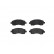Brake Pad Set, disc brake P 78 009 Brembo