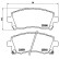 Brake Pad Set, disc brake P 78 010 Brembo, Thumbnail 3