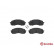 Brake Pad Set, disc brake P 78 015 Brembo, Thumbnail 2