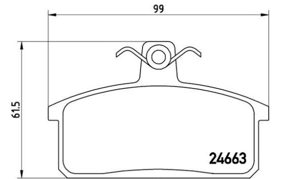 Brake Pad Set, disc brake P 79 007 Brembo, Image 2