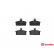 Brake Pad Set, disc brake P 79 007 Brembo, Thumbnail 3