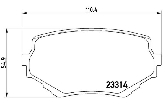 Brake Pad Set, disc brake P 79 009 Brembo, Image 3