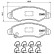 Brake Pad Set, disc brake P 79 015 Brembo, Thumbnail 3