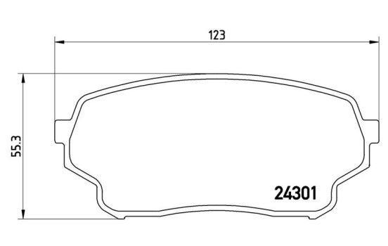 Brake Pad Set, disc brake P 79 019 Brembo, Image 2