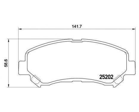 Brake Pad Set, disc brake P 79 028 Brembo, Image 2