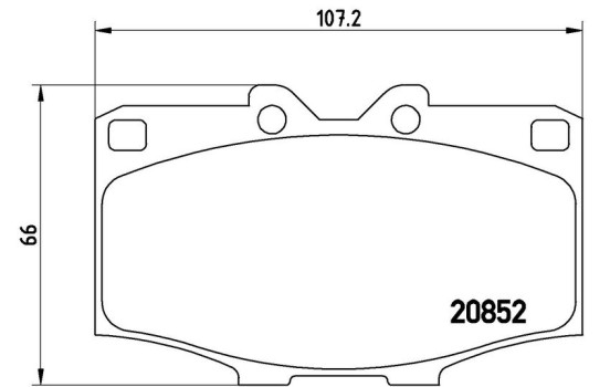 Brake Pad Set, disc brake P 83 006 Brembo, Image 3