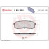 Brake Pad Set, disc brake P 83 024 Brembo, Thumbnail 3