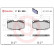 Brake Pad Set, disc brake P 83 025 Brembo, Thumbnail 3