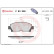 Brake Pad Set, disc brake P 83 028 Brembo, Thumbnail 3