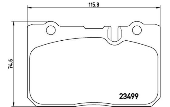 Brake Pad Set, disc brake P 83 039 Brembo, Image 2