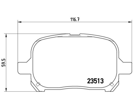Brake Pad Set, disc brake P 83 040 Brembo, Image 3