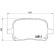 Brake Pad Set, disc brake P 83 040 Brembo, Thumbnail 3