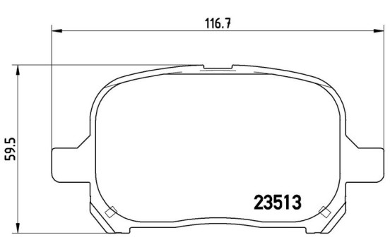 Brake Pad Set, disc brake P 83 040 Brembo, Image 3