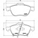 Brake Pad Set, disc brake P 83 043 Brembo, Thumbnail 3