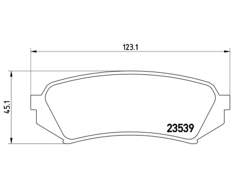 Brake Pad Set, disc brake P 83 049 Brembo, Image 3