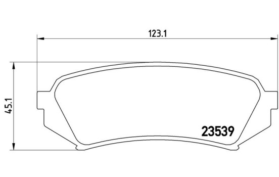 Brake Pad Set, disc brake P 83 049 Brembo, Image 2