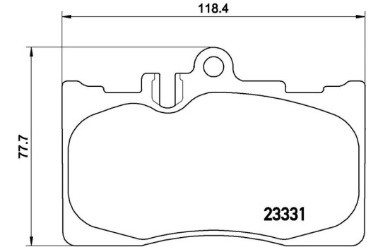 Brake Pad Set, disc brake P 83 058 Brembo, Image 2