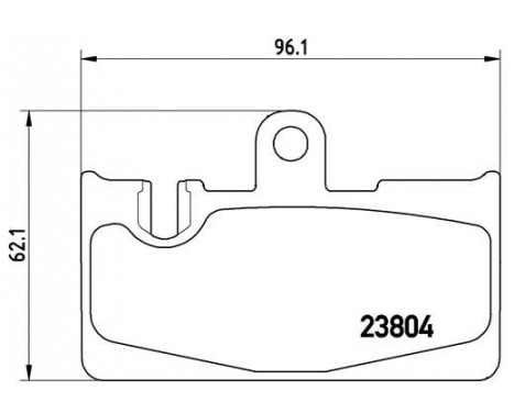 Brake Pad Set, disc brake P 83 059 Brembo, Image 2
