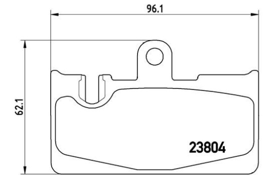 Brake Pad Set, disc brake P 83 059 Brembo, Image 2