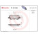 Brake Pad Set, disc brake P 83 065 Brembo, Thumbnail 3